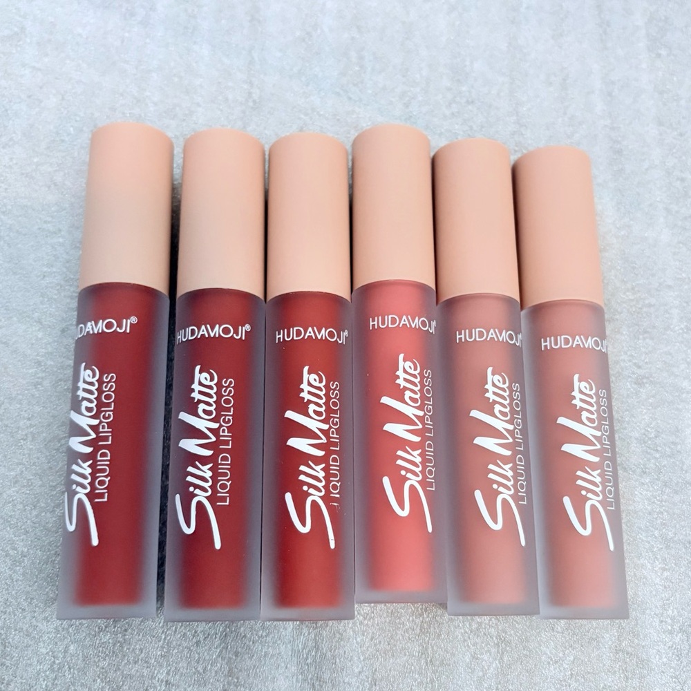 Silk Matte Liquid Lip Gloss Bundle of 6